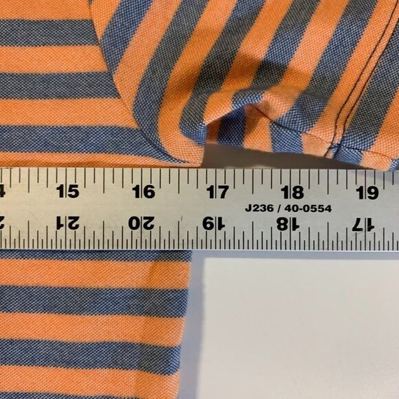 Nordstrom Boys Cotton Striped Button Stretch Short Sleeve Polo Shirt Size XL - Picture 12 of 13